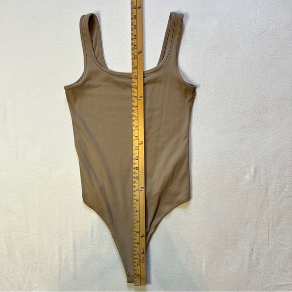 Abercrombie & Fitch Tan Tank Bodysuit Soft A&F Collection Size Small - Picture 11 of 11